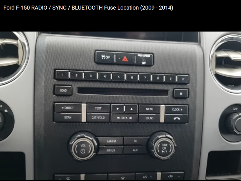2011 Ford F150 Radio