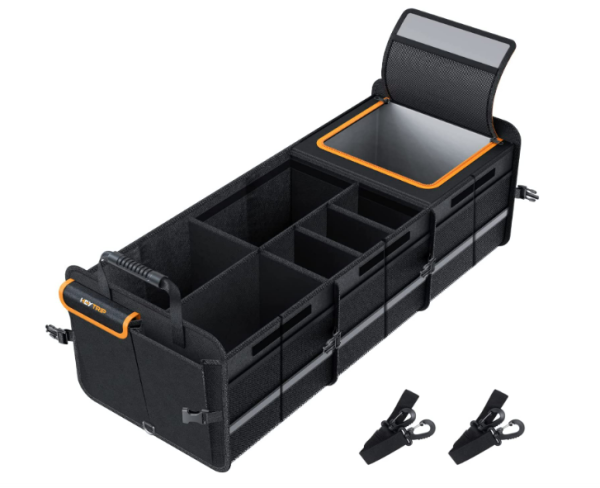Heytrip Large Trunk Organizer With Built-in Leakproof Cooler Bag